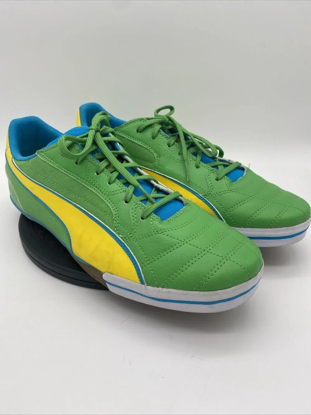 Ultra Rare Puma Pele Brasil 1958 Leather Suede Indoor Soccer Sneakers Sz 12 EUC